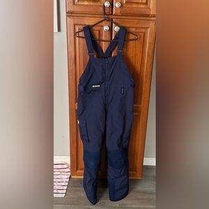 Sz. 14/16 Boys or Girls youth Columbia Navy Tectonite Overalls Snow Pants.